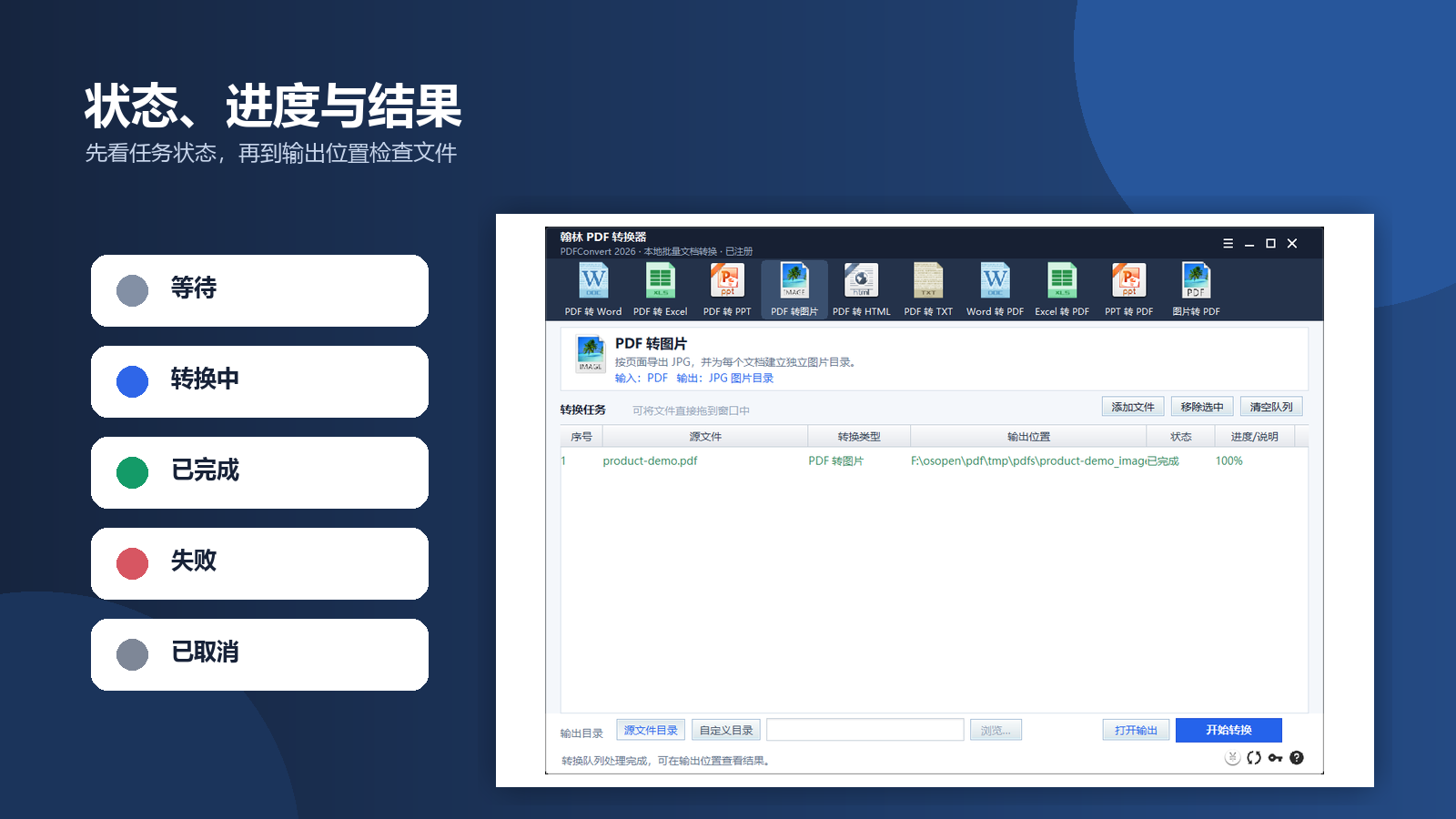 PDF 转换失败的五类本地排查—翰林 PDF 转换器功能示意